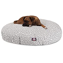 Majestic Pet Grey Towers Round Pet Bed