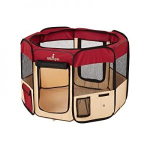 Zampa Portable Foldable Pet Playpen, 71-Inch Dog Kennel​