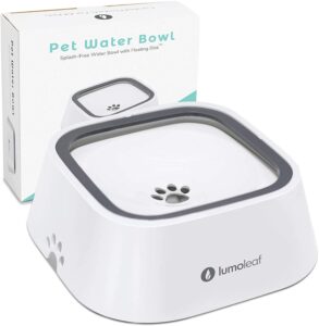 LumoLeaf Dog Water Bowl, Dog Bowl No-Spill Pet Water Bowl, Slow Water Feeder Dog Bowl, Vehicle Carried Dog Water Bowl for Dogs Cats Pets