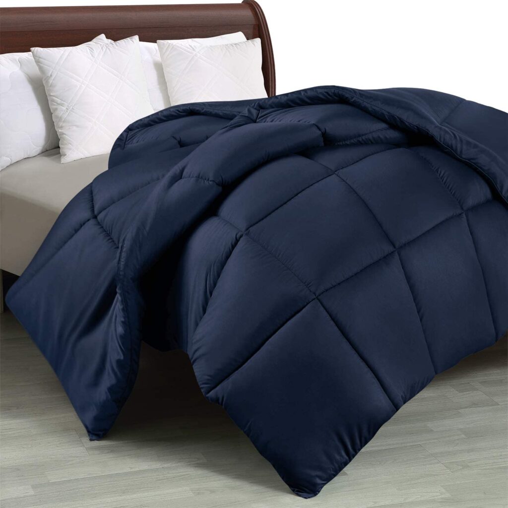 The 14 Best Pet Hair Resistant Bedding 2024 We Love Doodles   Utopia Bedding Comforter Duvet Insert Quilted Comforter With Corner Tabs Box Stitched Down Alternative Comforter King Navy 28.99 1024x1024 