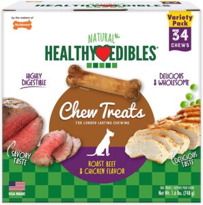 Nylabone Healthy Edibles All-Natural Long Lasting Dog Chew Treats $19.99
