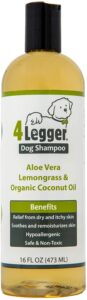 4Legger USDA Certified Organic Dog Shampoo - Hypoallergenic Dog Shampoo