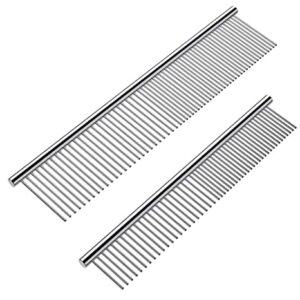 Cafhelp 2 Pack Dog Combs with Rounded Ends $8.59